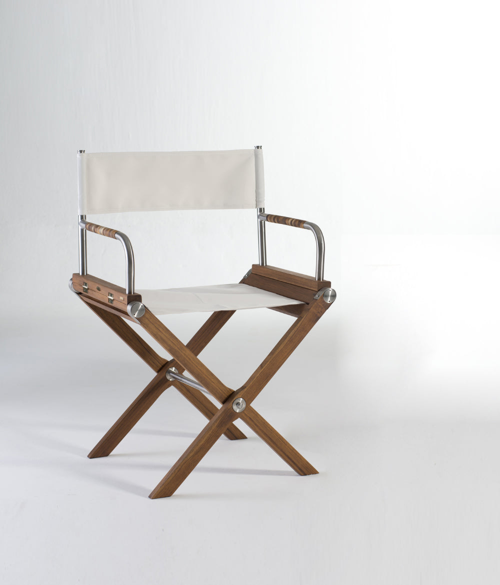 Silla Con Brazos Plegable Cockpit acero satinado