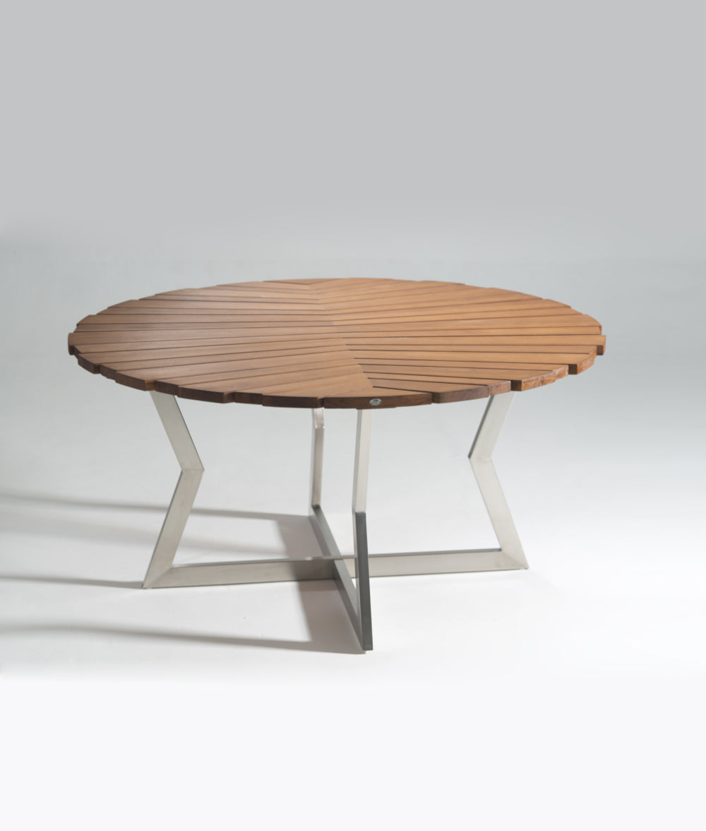 Mesa Redonda Pearl Bay Acero Satinado 1