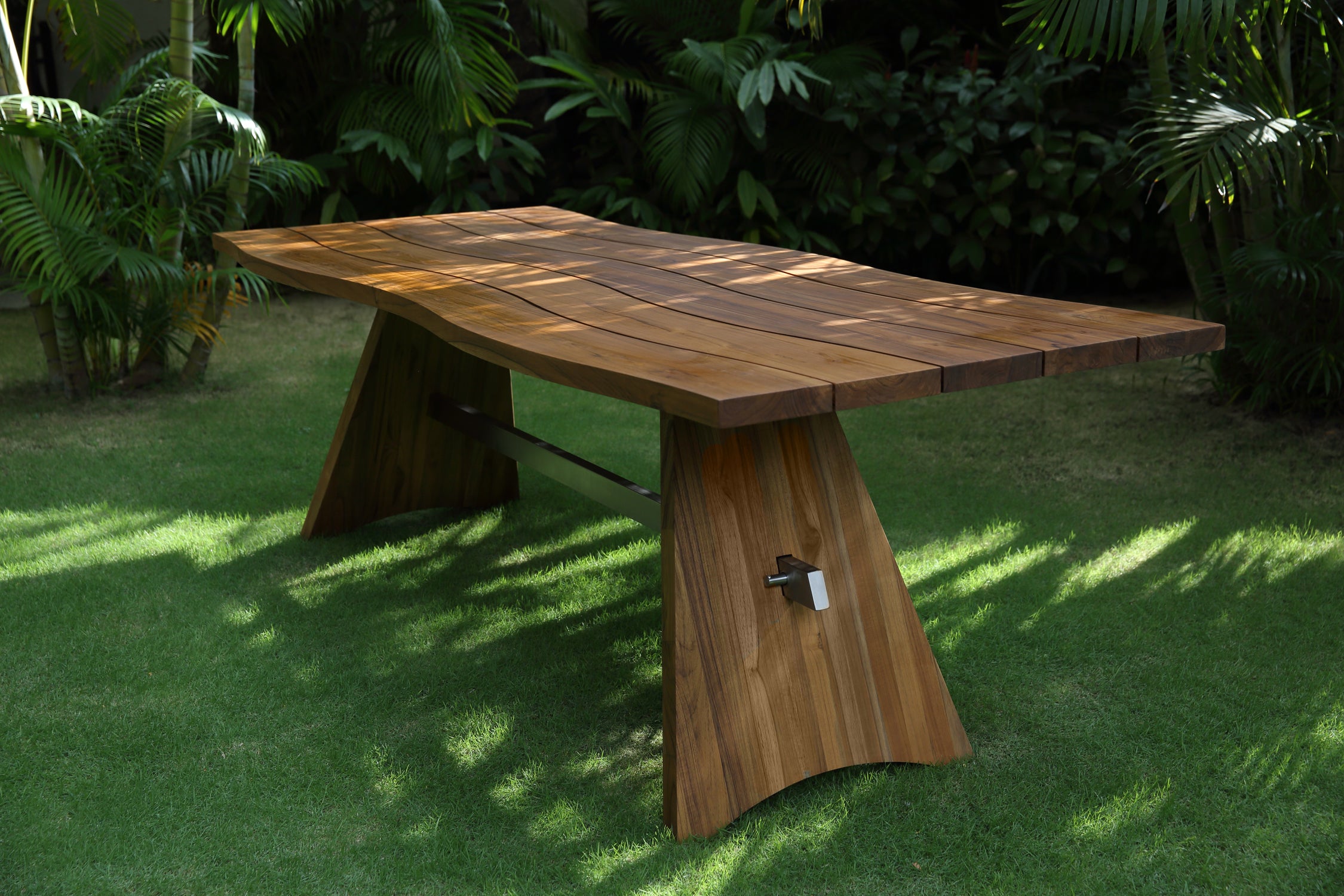 Mesa Rectangular Morning Tide acero satinado 240cm