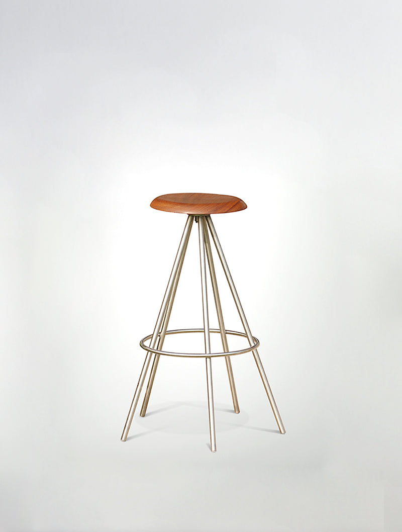 Taburete Giiratorio Pirate Cove base acero satinado