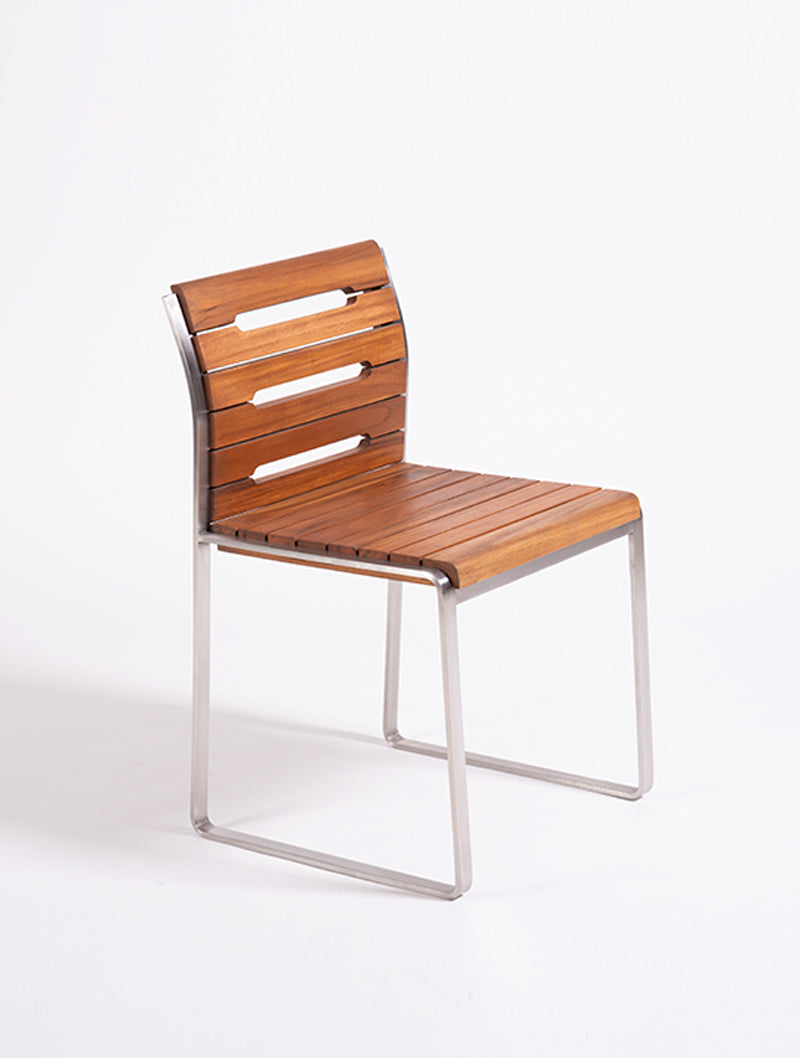 Silla Sloop Acero inoxidable satinado