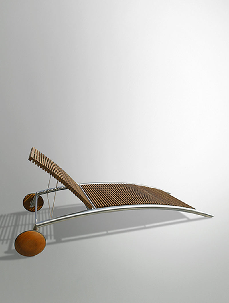 Tumbona Reclinable Tropical Sun con distanciadores de madera